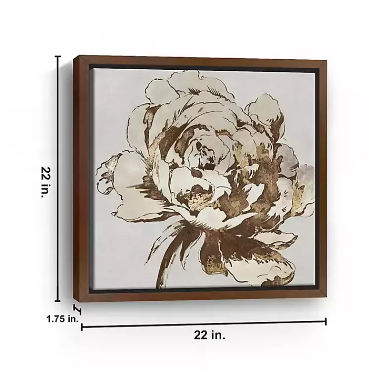 Framed Art-Kirklands Home Golden Blossom I Framed Canvas Art Print