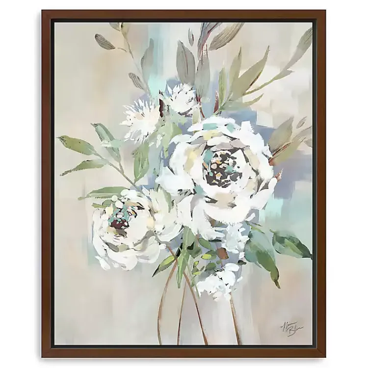 Framed Art-Kirklands Home Antique Rose II Framed Canvas Art Print