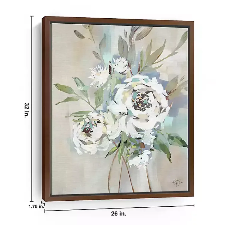 Framed Art-Kirklands Home Antique Rose II Framed Canvas Art Print