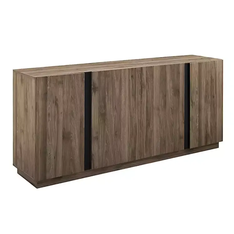 Cabinets & Sideboards-Kirklands Home Gray Brown Modern 2-Door Sideboard