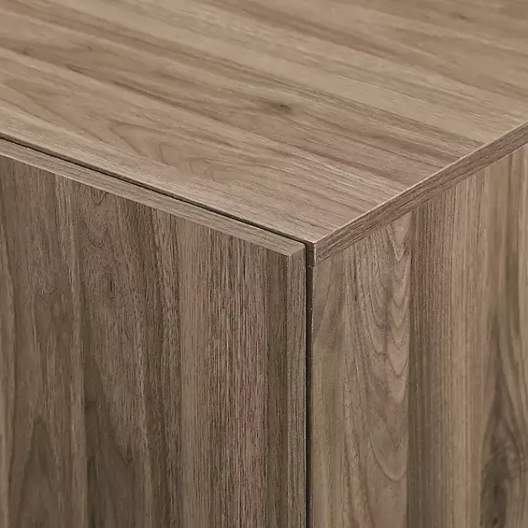 Cabinets & Sideboards-Kirklands Home Gray Brown Modern 2-Door Sideboard