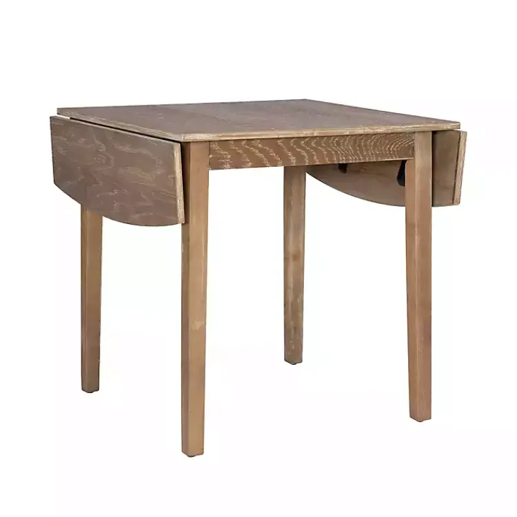 Dining Tables-Kirklands Home Natural Wood Drop Leaf Dining Table Tan