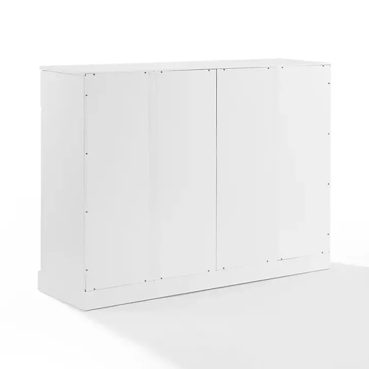 Cabinets & Sideboards-Kirklands Home Wood Panel 4-Door Cabinet White