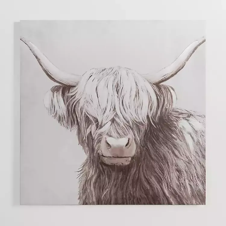 Canvas Art-Kirklands Home Shy Highland Cow Canvas Art Print