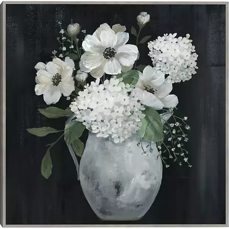 Canvas Art-Kirklands Home White Country Collection Framed Canvas Art Print