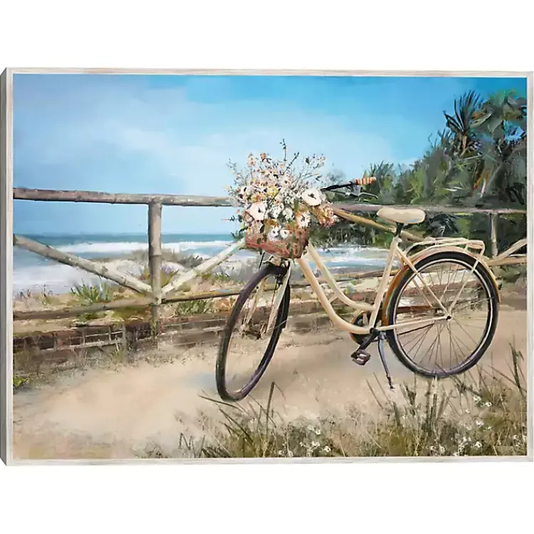 Canvas Art-Kirklands Home Beachside Ride Framed Canvas Art Print