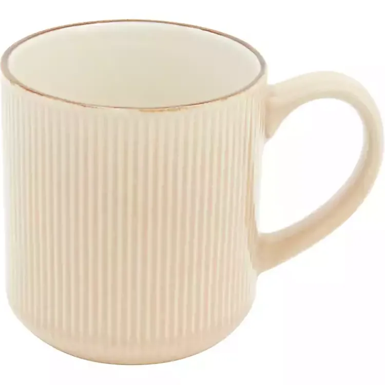 Dinnerware-Kirklands Home Betsy Cream Ribbed 16-pc. Dinnerware Set Tan