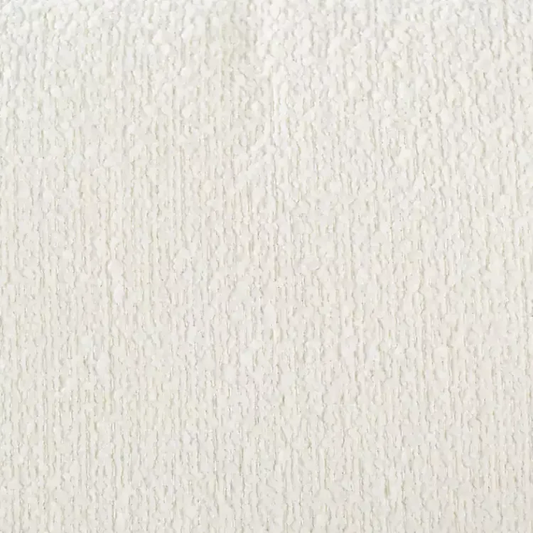 Accent Chairs-Kirklands Home Round Cream Boucle Swivel Accent Chair Ivory