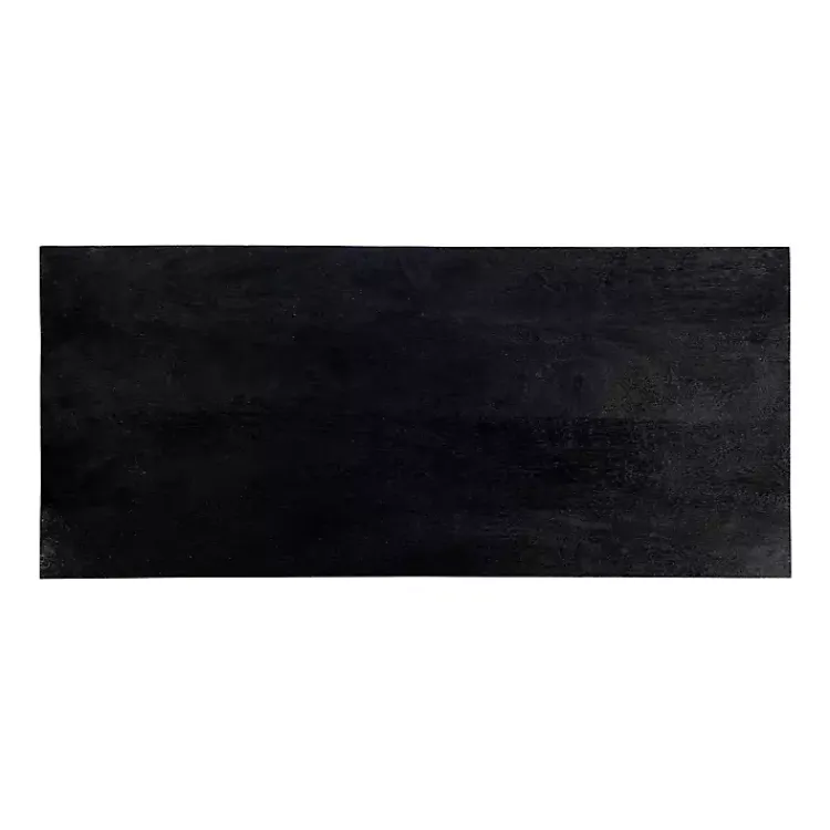 Cabinets & Sideboards-Kirklands Home Arch Cane and Wood Cabinet Black