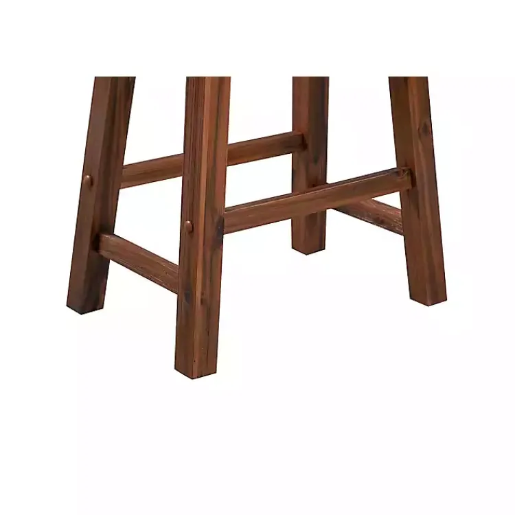 Bar Stools & Counter Height Stools-Kirklands Home Chestnut Sonoma Saddle Counter Stools, Set of 2 Brown