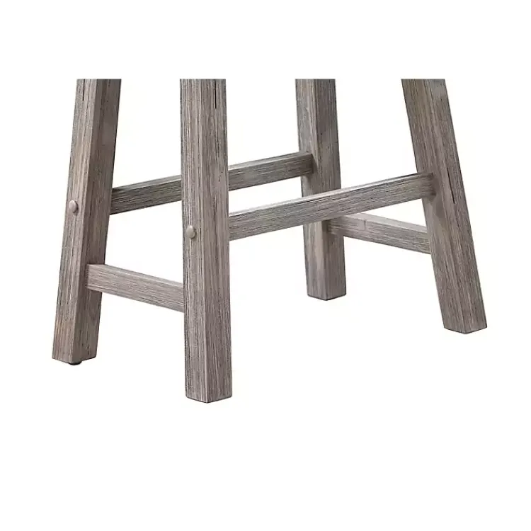 Bar Stools & Counter Height Stools-Kirklands Home Storm Sonoma Saddle Counter Stools, Set of 2 Gray