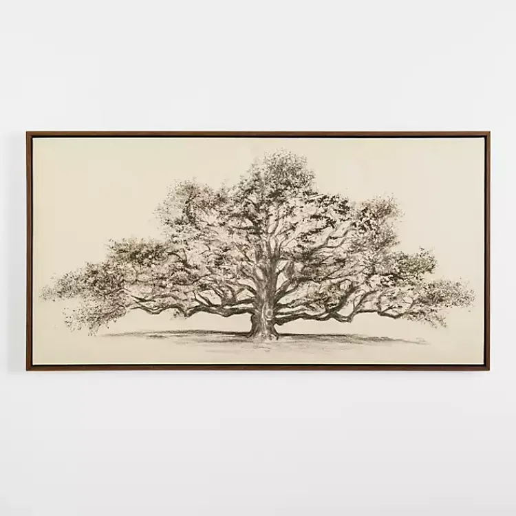 Canvas Art-Kirklands Home Wide Oak Tree Framed Art Print