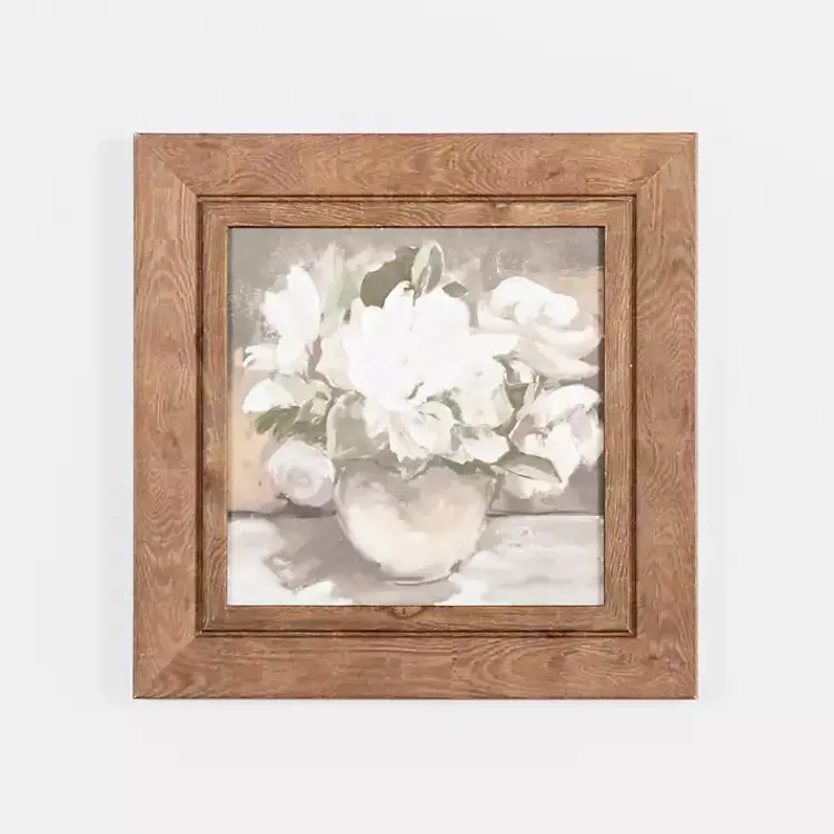 Framed Art-Kirklands Home Floral in Vase Framed Art Print White