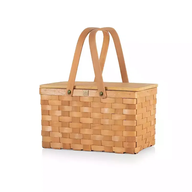 Serving & Entertaining-Kirklands Home Wicker Picnic Basket with Removable Cooler