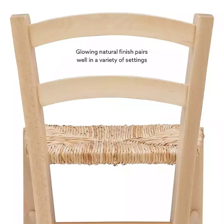 Bar Stools & Counter Height Stools-Kirklands Home Wood and Seagrass Counter Stools, Set of 2 Brown