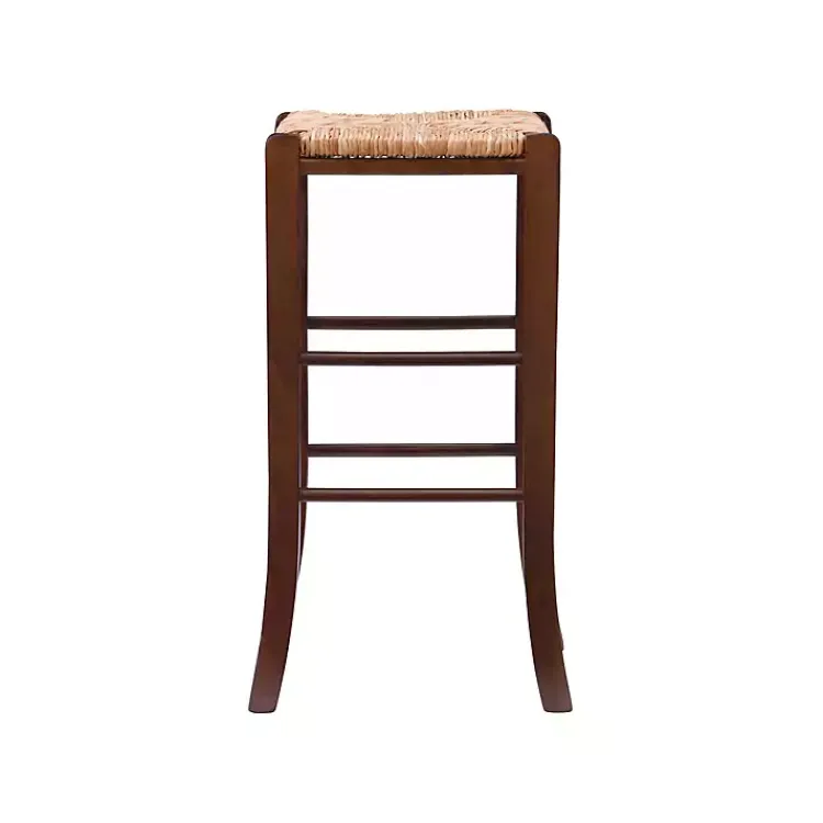 Bar Stools & Counter Height Stools-Kirklands Home Wood Seagrass Backless 2-pc. Bar Stool Set Brown