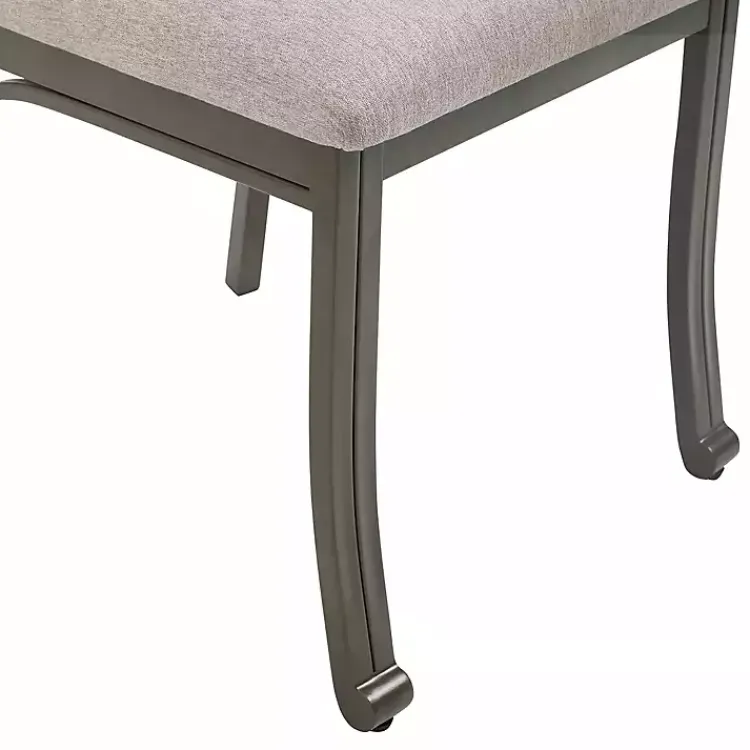 Dining Sets-Kirklands Home Wood and Upholstered Chairs 5-pc. Dining Set Gray