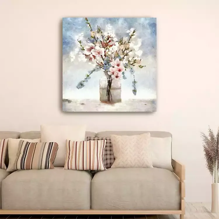 Canvas Art-Kirklands Home Sakura Jar Canvas Art Print, 40x40 in.