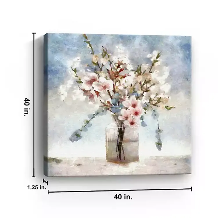 Canvas Art-Kirklands Home Sakura Jar Canvas Art Print, 40x40 in.