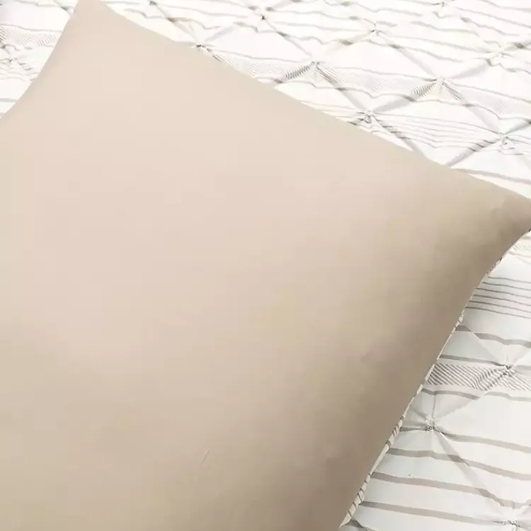 Comforters-Kirklands Home Tan Pintuck Stripe Full/Queen 5-pc. Comforter Set