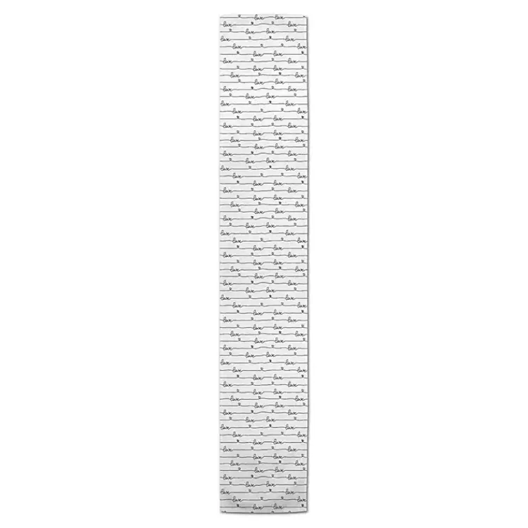 Table Linens-Kirklands Home Love Script Pattern Table Runner, 90 in.