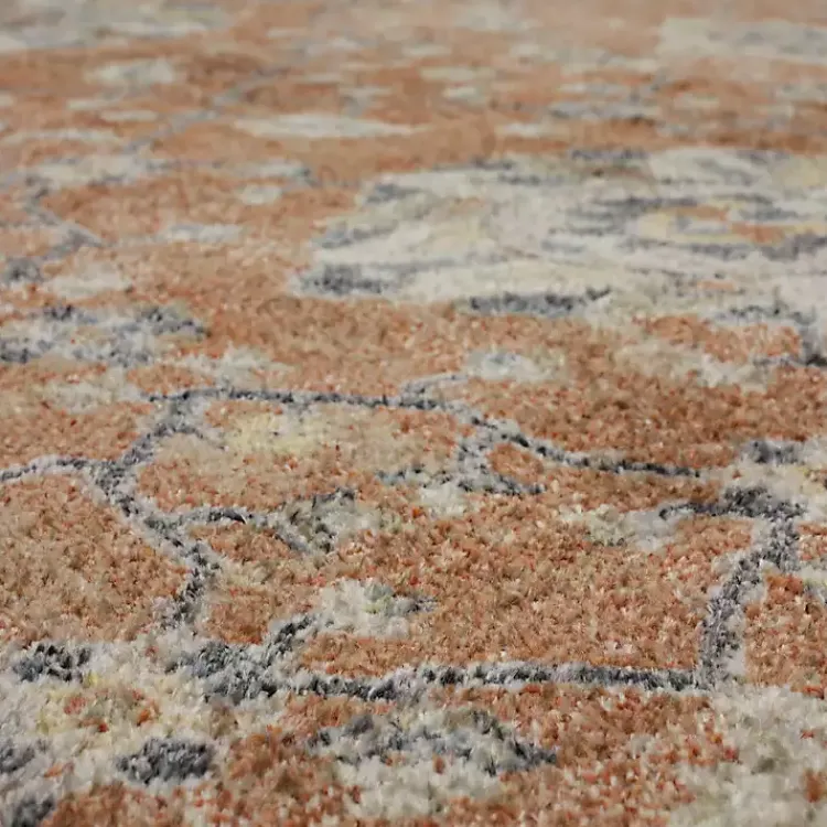 Area Rugs-Kirklands Home Granary Floral Area Rug, 6x9 Orange