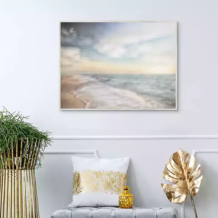 Framed Art-Kirklands Home Breathe Out Beach Framed Canvas Art Print