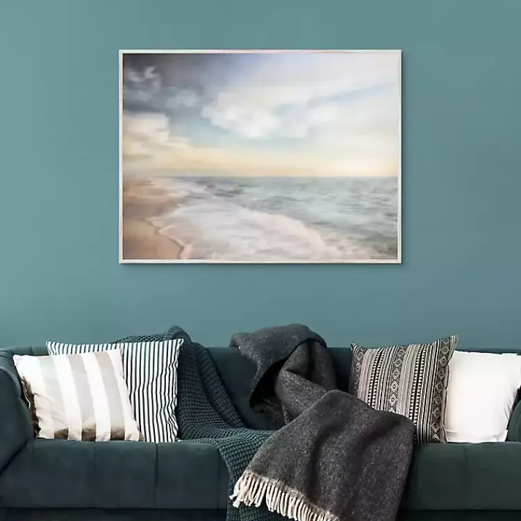 Framed Art-Kirklands Home Breathe Out Beach Framed Canvas Art Print