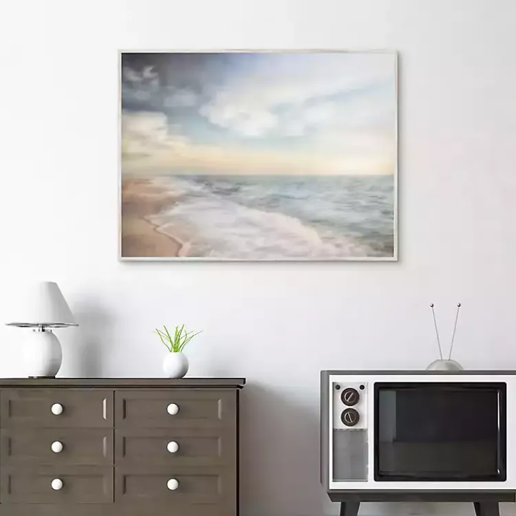 Framed Art-Kirklands Home Breathe Out Beach Framed Canvas Art Print