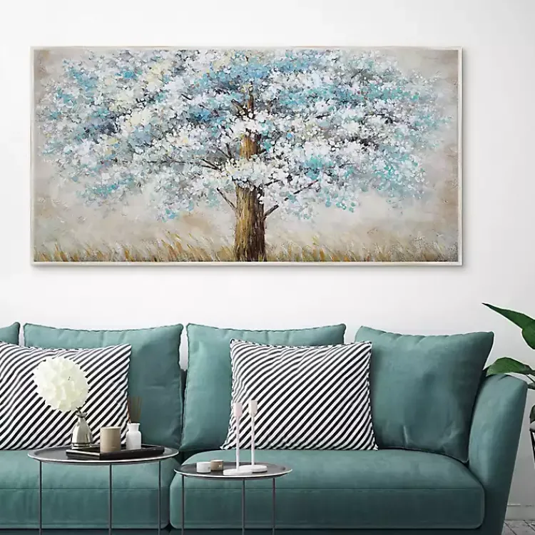 Canvas Art-Kirklands Home Blue Solitude Framed Canvas Art Print