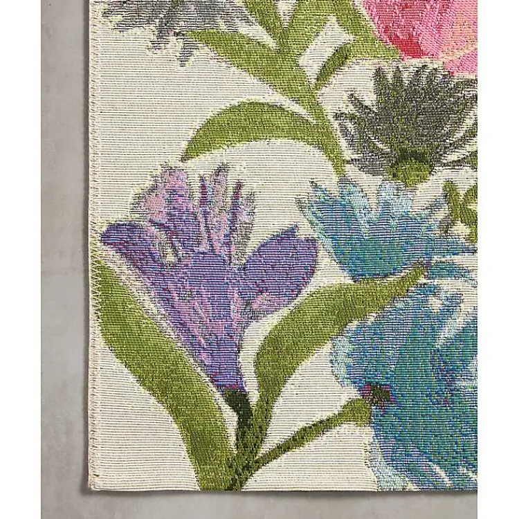 Area Rugs-Kirklands Home Daylight Garden Party Indoor/Outdoor Rug, 7x11