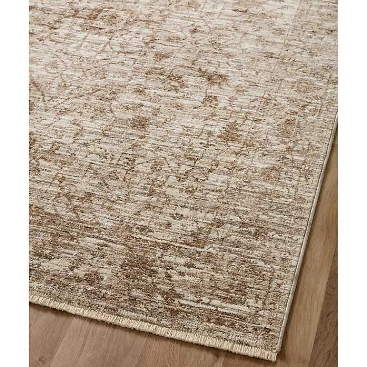 Area Rugs-Kirklands Home Neutral Sorrento Medallion Area Rug, 5x7 Tan