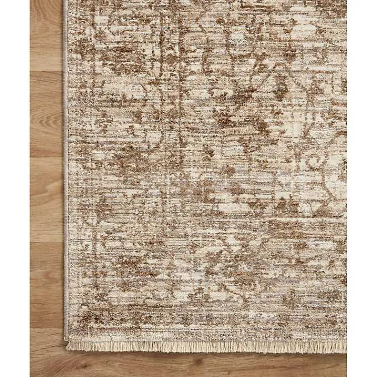 Area Rugs-Kirklands Home Neutral Sorrento Medallion Area Rug, 6x9 Tan