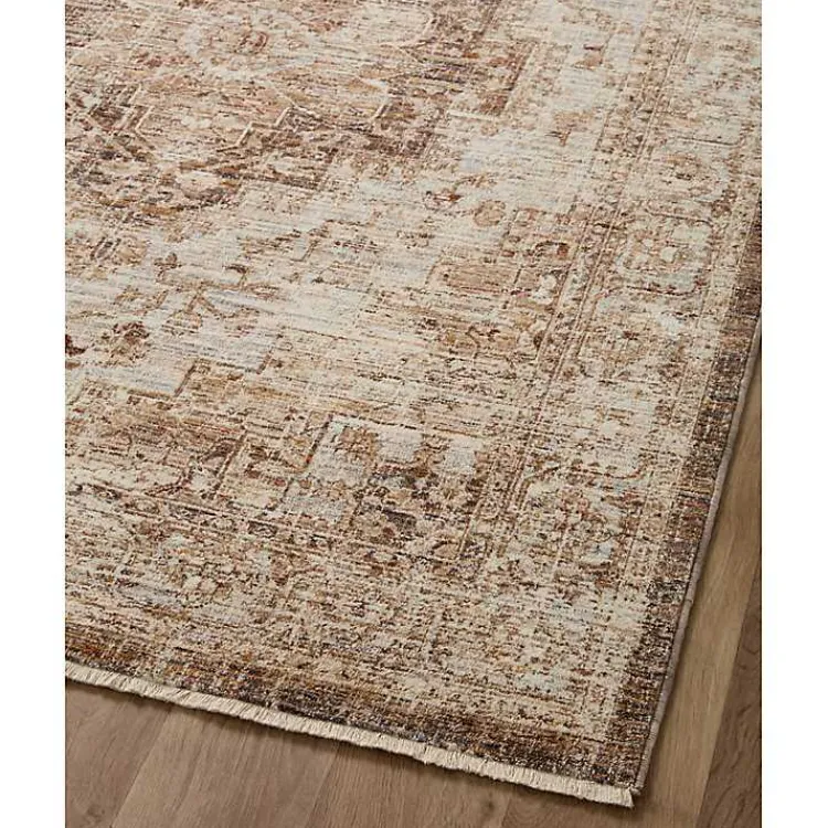 Area Rugs-Kirklands Home Mocha and Cream Sorrento Area Rug, 7x10