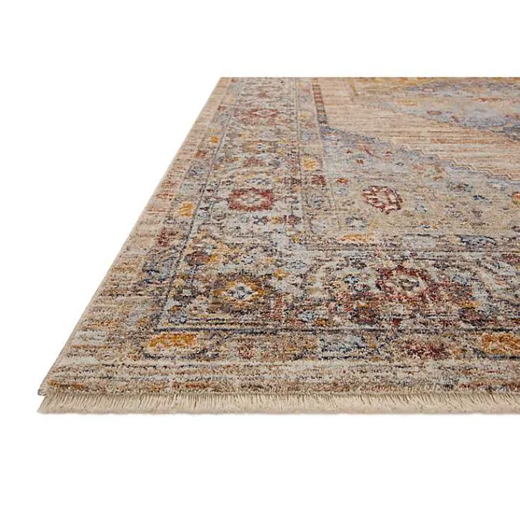 Area Rugs-Kirklands Home Florence Sunset Medallion Area Rug, 6x9