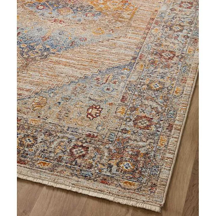 Area Rugs-Kirklands Home Florence Sunset Medallion Area Rug, 6x9