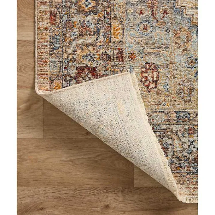 Area Rugs-Kirklands Home Florence Sunset Medallion Area Rug, 6x9
