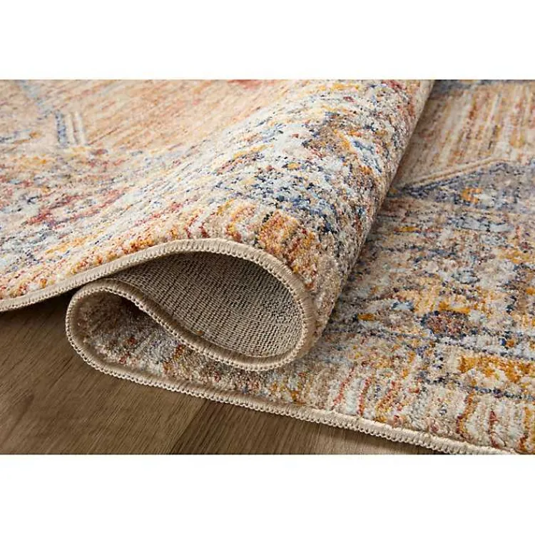 Area Rugs-Kirklands Home Florence Sunset Medallion Area Rug, 7x10