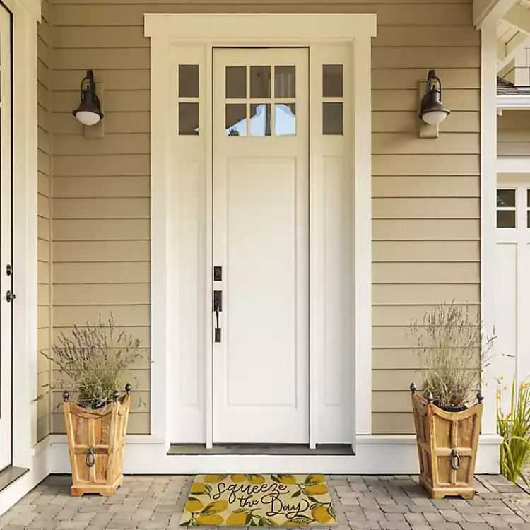 Doormats-Kirklands Home Squeeze the Day Coir Doormat