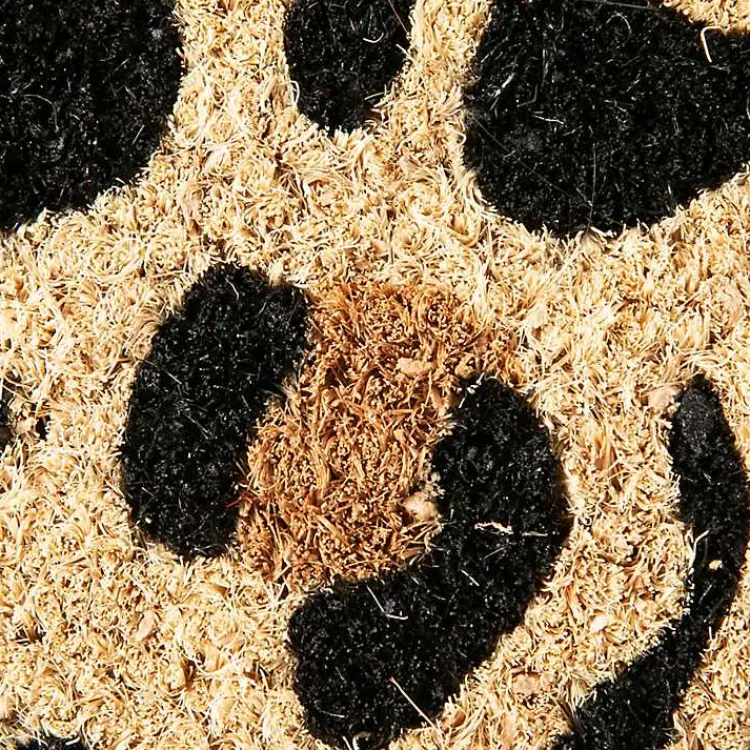 Doormats-Kirklands Home Leopard Print Coir Doormat
