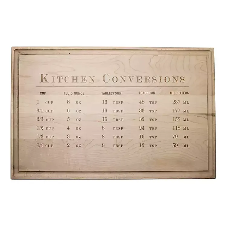 Serving & Entertaining-Kirklands Home Kitchen Conversions Maple Wood Cutting Board Tan