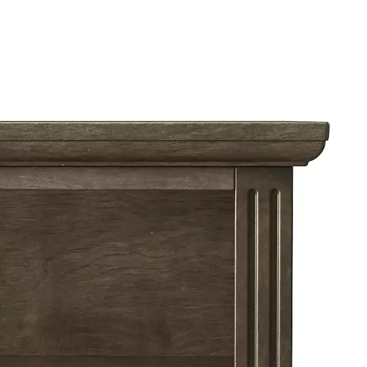 Nightstands-Kirklands Home Ash 2-Drawer Wood Nightstand Brown