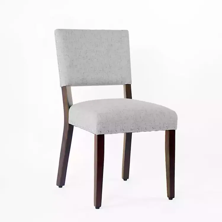 Dining Chairs-Kirklands Home Woven Upholstered Dining Chairs, Set of 2 Gray