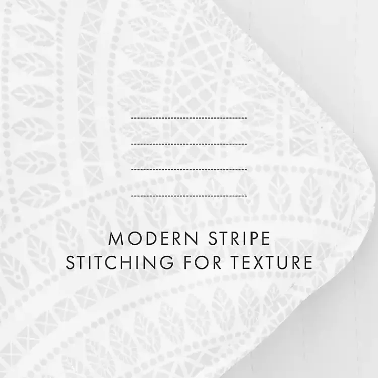 Quilts-Kirklands Home Gray Scalloped Reversible 3-pc. King Quilt Set