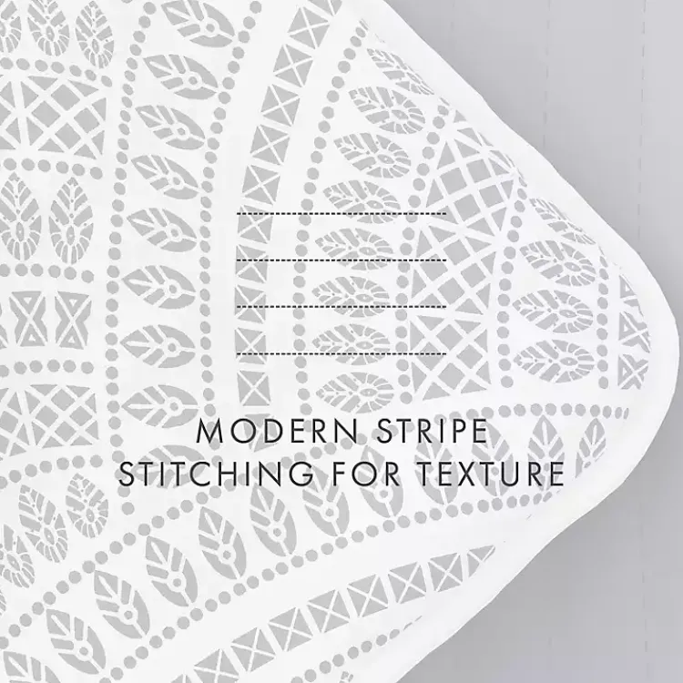 Quilts-Kirklands Home Blue Scalloped Reversible 3-pc. King Quilt Set