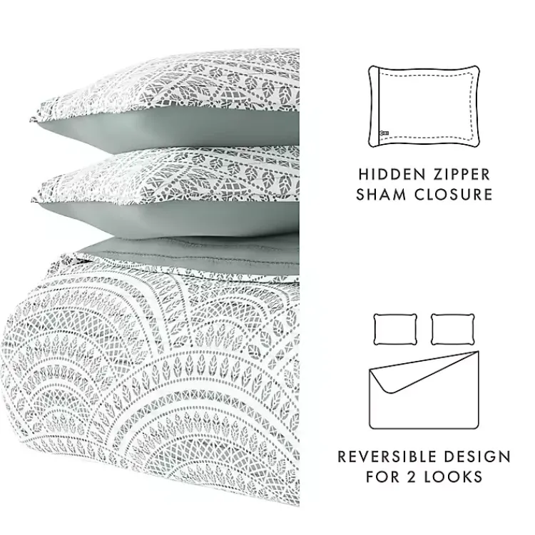 Quilts-Kirklands Home Green Scalloped Reversible 2-pc. Twin Quilt Set