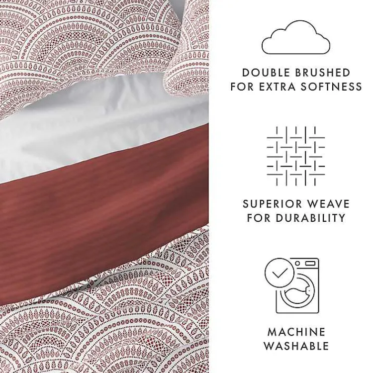 Quilts-Kirklands Home Terra Scalloped Reversible 3-pc. Queen Quilt Set