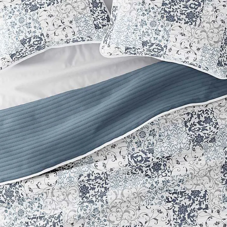 Quilts-Kirklands Home Blue Patchwork Reversible 2-pc. Twin Quilt Set