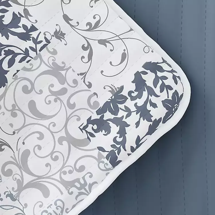 Quilts-Kirklands Home Blue Patchwork Reversible 3-pc. King Quilt Set