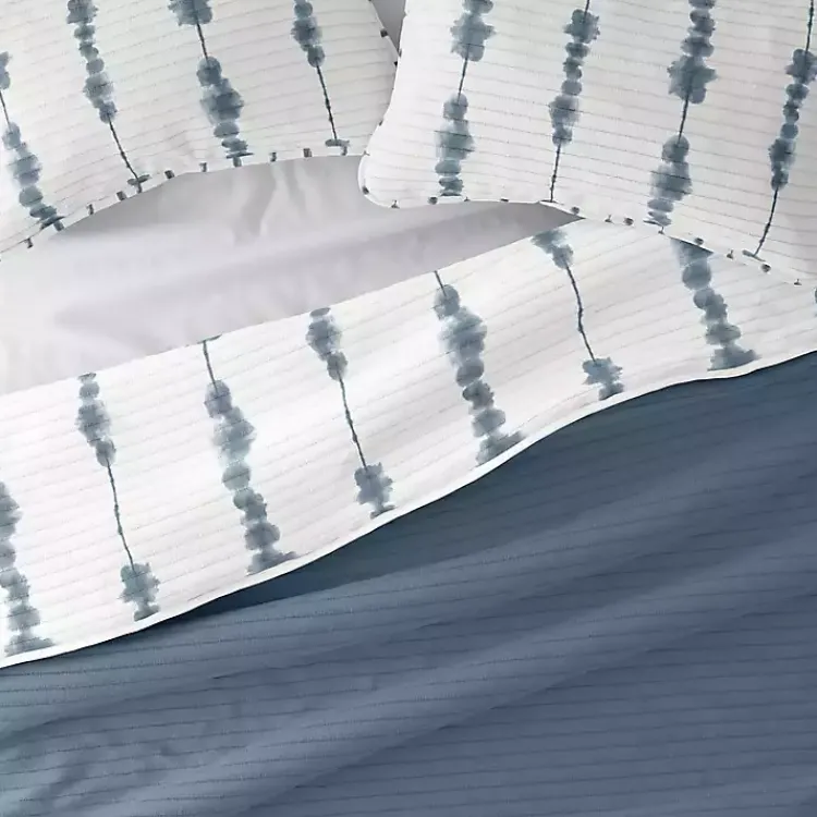 Quilts-Kirklands Home Blue Shibori Reversible 3-pc. King Quilt Set